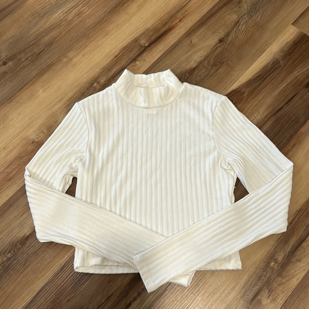 H+M ribbed mock neck